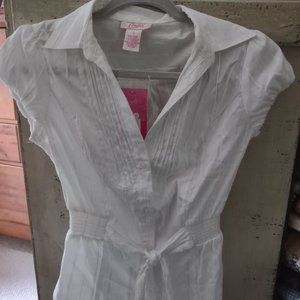 Candies White top Sz S NWT